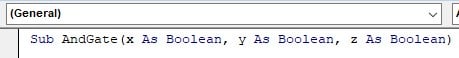 VBA Sub Call - Example 2 - Step 1