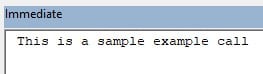 VBA Sub Call - Intro Output