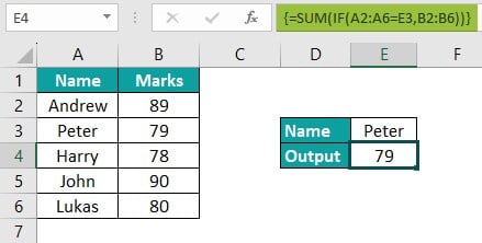 Ctrl Shift Enter in Excel - Example 2 - Step 4