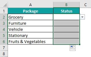 Edit Drop Down List in Excel - Example 2 - Step 5