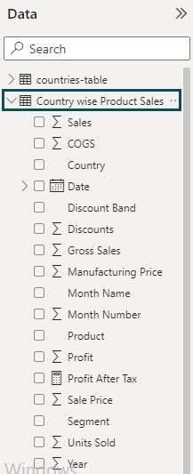 Power BI Parameters - Example 1 - Step 1 - Data