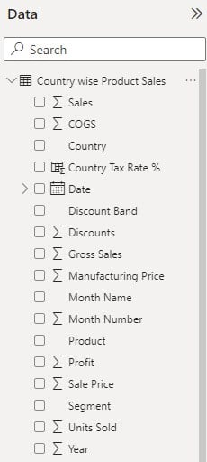 Power BI Related - Example 1 - Step 1 - Table