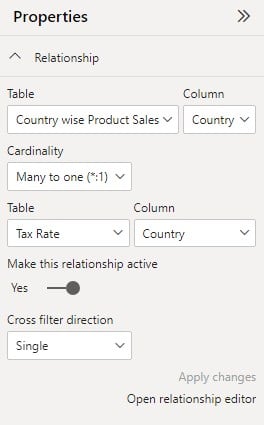Power BI Related - Example 1 - Step 2 - Properties