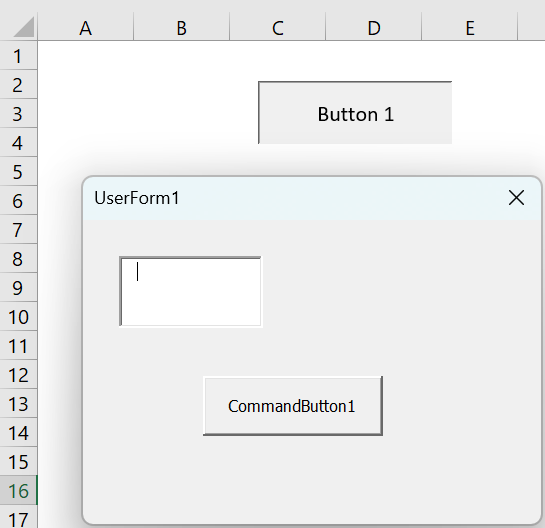 VBA Close UserForm - Example 1 - Step 8