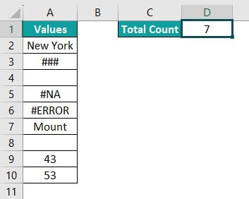 VBA Counta Intro - Output
