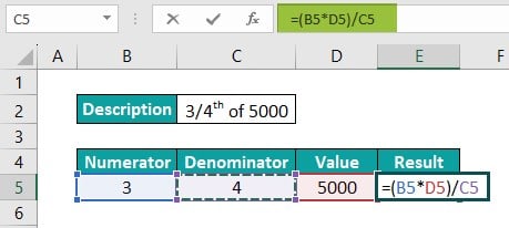 Write Formula in Excel - Example 2 - Step 2-1