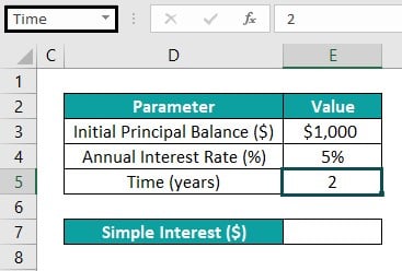 Write Formula in Excel - Example 3 - Step 2 - Time