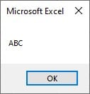 vba chr Example 1 - Step 5