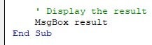 vba chr Example 2 - Step 3