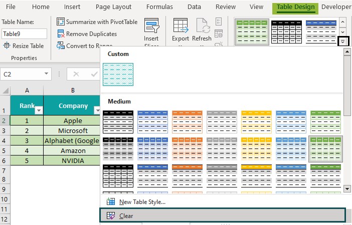 Excel Table Styles Formats Examples How To Create Excel Table Styles Formats Examples How To Create