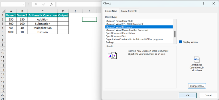 Insert (Embed) An Object In Excel - Examples, How To Do?