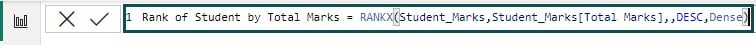 Power BI RankX - Example 1 - Step 3 - Rank of Students.jpg