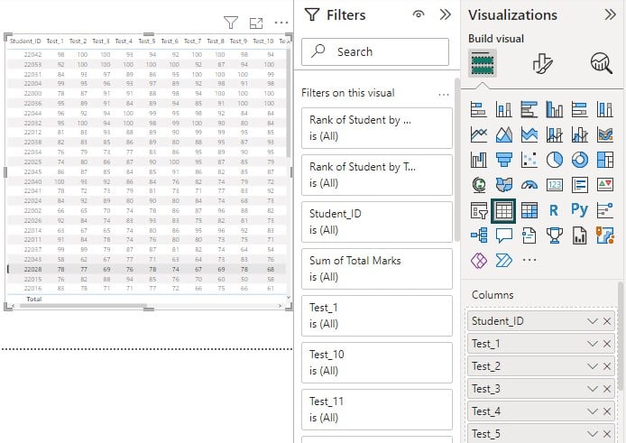 Power BI RankX - Example 1 - Step 5