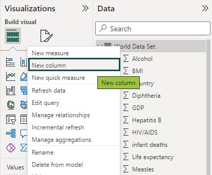 Power BI RankX - Example 2 - Step 2