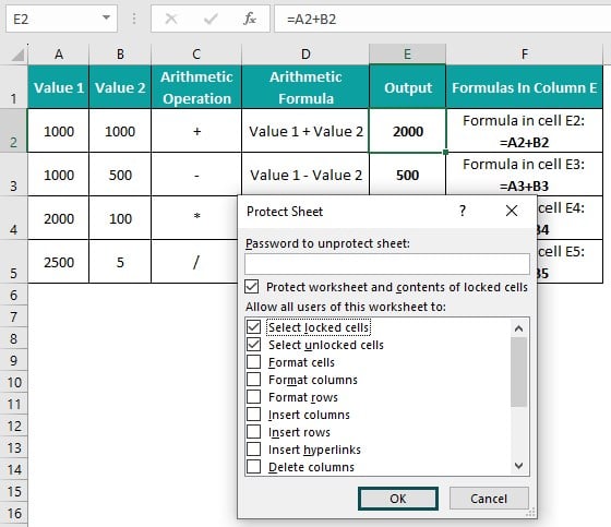 Hide - Basic Example - Step 5 - Protect