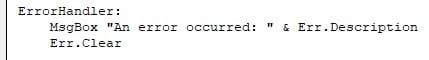 Example 2 - Step 2 - Errorhandler