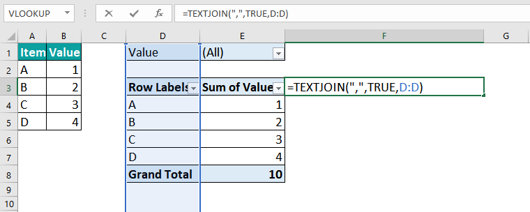 TEXTJOIN function