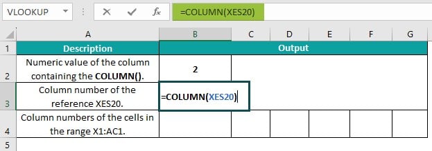 Excel Column to Number - Example 1 - Step 2