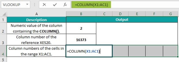 Excel Column to Number - Example 1 - Step 3