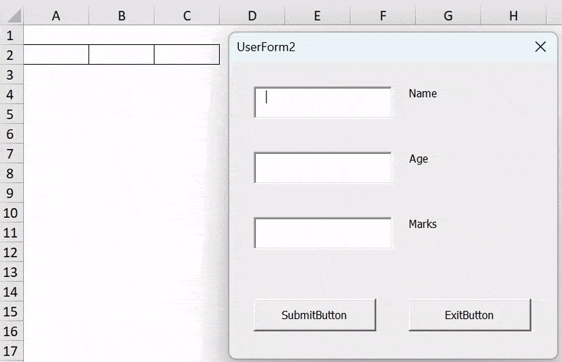 Excel VBA TextBox - Example 2 - Step 10