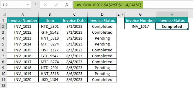 Lookup Table in Excel - Example 1 - Step 3.jpg