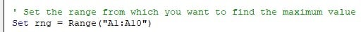 VBA Max - Example 1 - Step 3