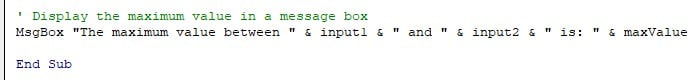 VBA Max - Example 2 - Step 6