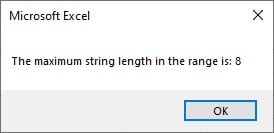 VBA Max Function Intro - Output