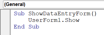 VBA TextBox - Example 1 - Step 8