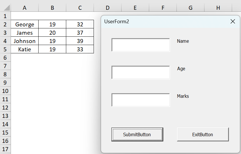VBA TextBox in Excel - Example 2 - Step 11