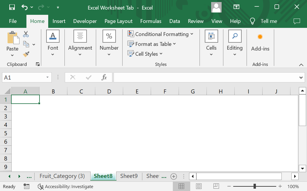 Excel Worksheet Tab - FAQ 2 - 2