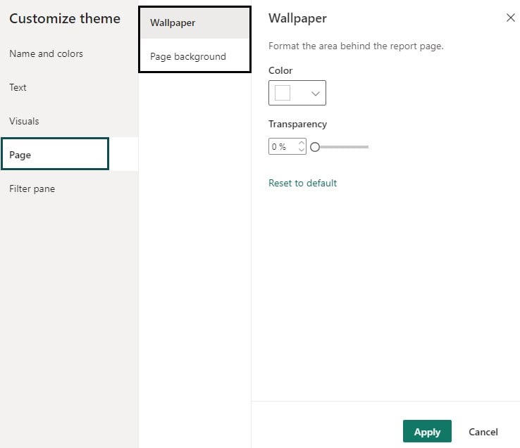 Power BI Themes - Option 1 - Step 5