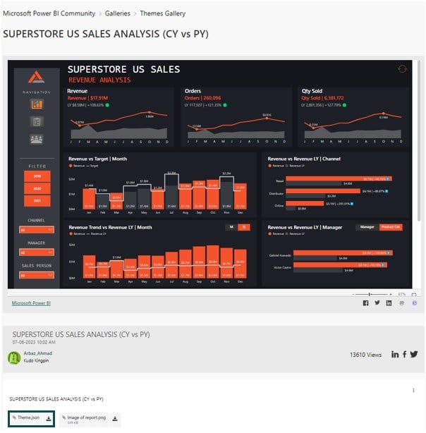 Power BI Themes - Option 2 - Step 4