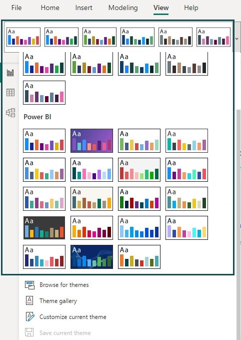 Power BI Themes - default - Step 3 - Themes pane.jpg