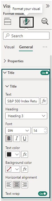 Power bi Waterfall Chart - Example 1 - Step 4