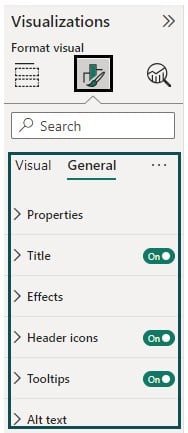 Format - General Tab