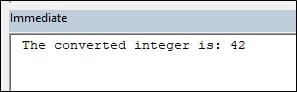 The Converted Integer