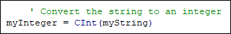 VBA String Example 1 - Step 4