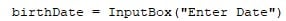 VBA Today Example 1-5