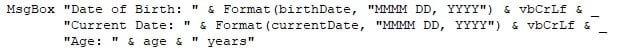 VBA Today Example 1-8