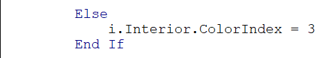 ColorIndex Vs Color in VBA Excel - ColorIndex Example - Step 8
