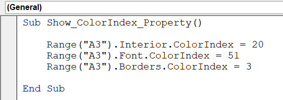 ColorIndex in VBA - 2