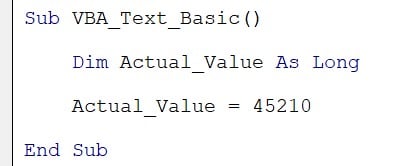 How to Use VBA Text Function - Step 3
