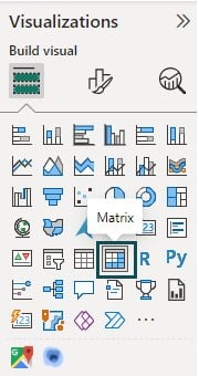 Power BI Heat Map - Example 1 - Step 2