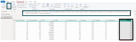 Power BI Heat Map - Example 1 - Step 4 - column