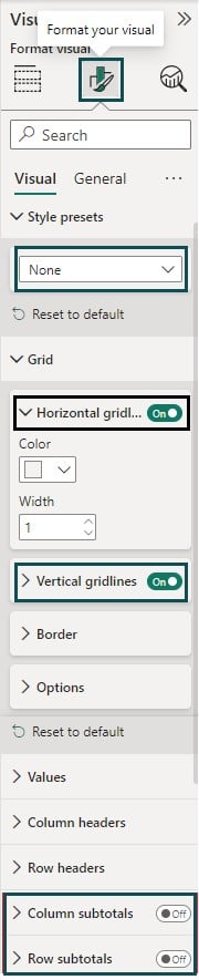 Power BI Heat Map - Example 1 - Step 5