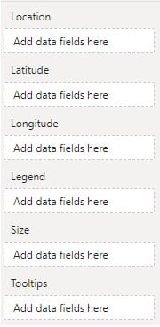 Power BI Heat Map - Step 3 - Fields
