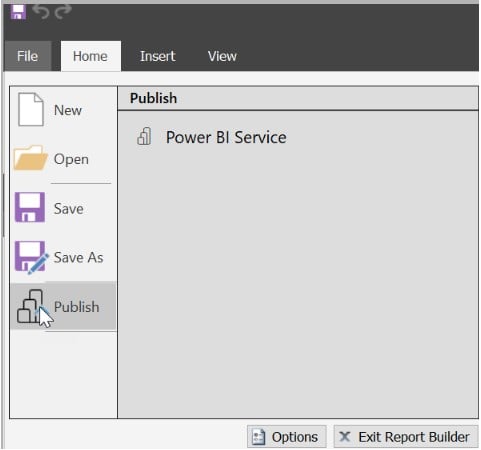 Power BI Paginated Report - Publish - Step 2