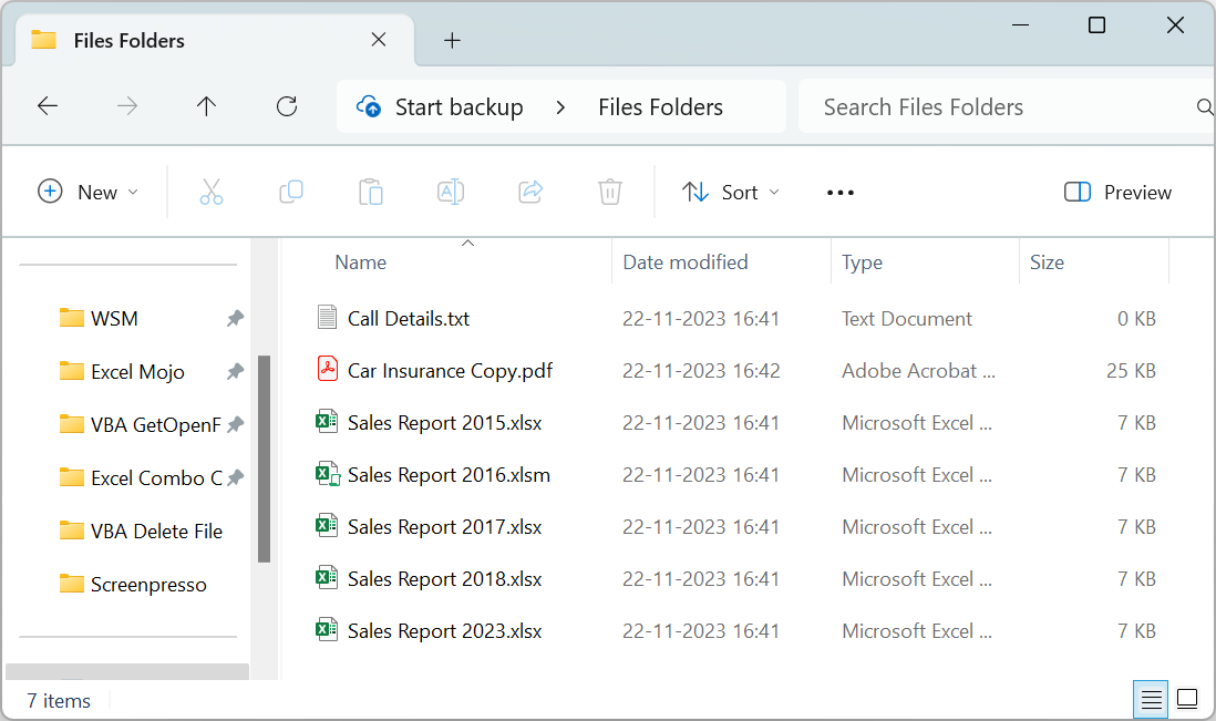 VBA Delete File in Excel - Example 2
