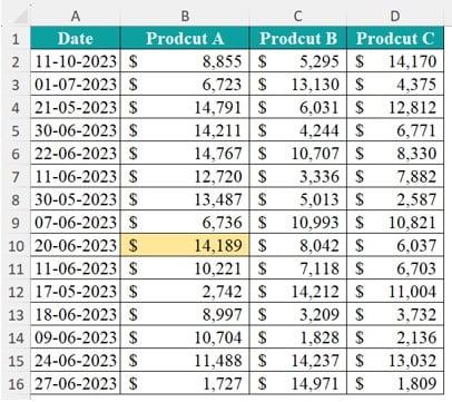 VBA Intersect Intro - Output
